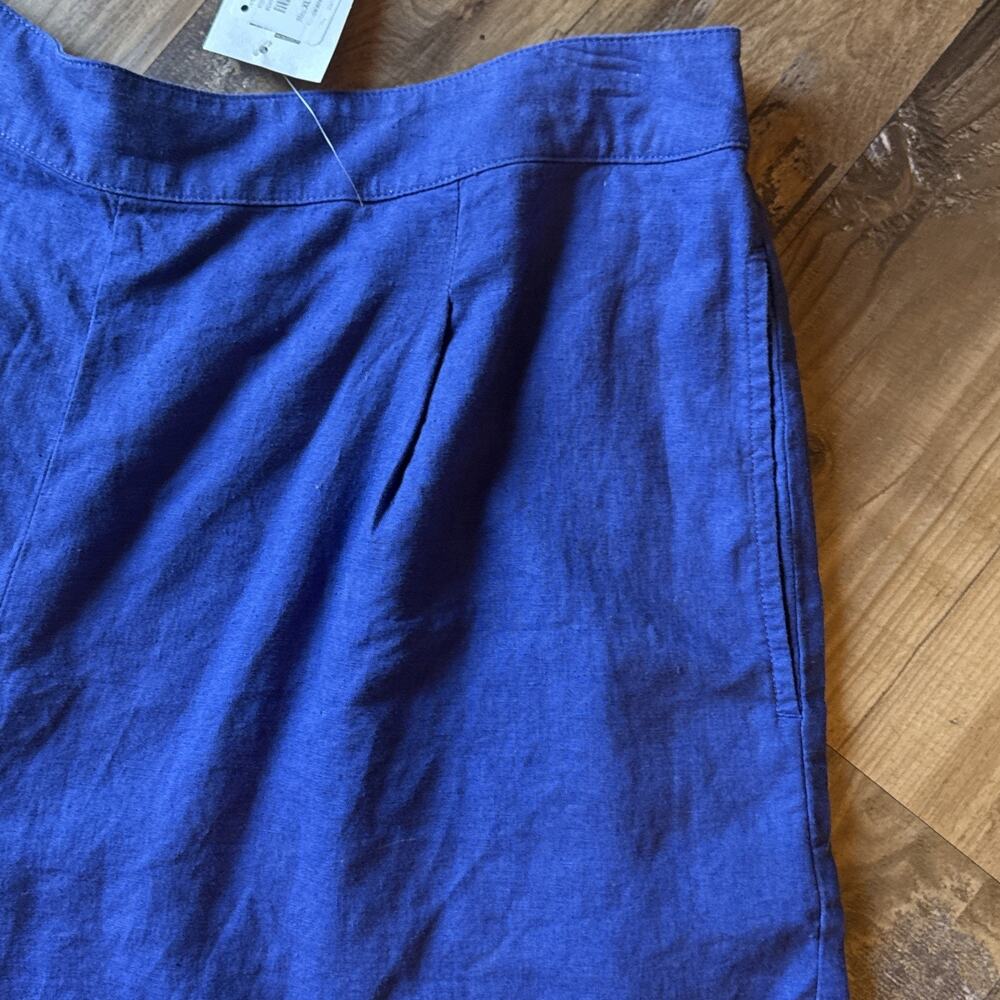 Madewell NWT XL Blue Shorts Nordstrom Linen Viscose Blend Loose Fit Casual Nice - Picture 7 of 16